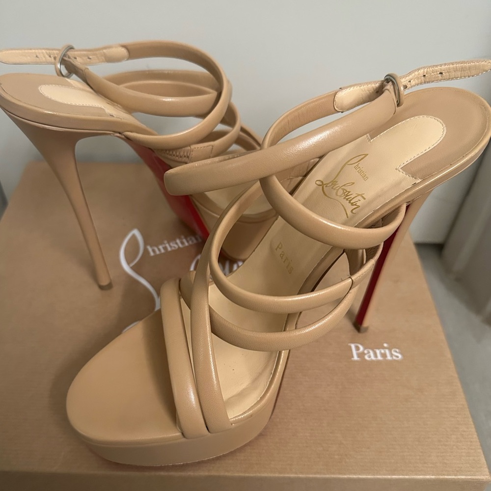 Louboutin Cleissimo Alta 150 Nude